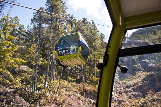 Gondola Cable Cars Passing