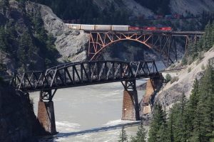 Train Spotting: Highway 1 Vancouver to Lytton in British Columbia, Canada