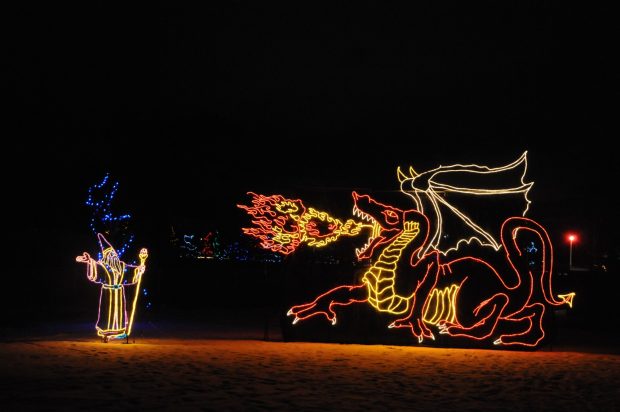 Lights at Kamloops Wildlights Festival Held at BC Wildlife Park