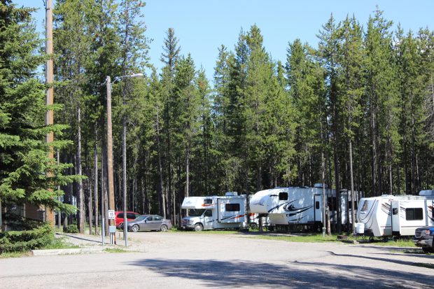 RV lots at the Elkford Municipal Campground in Elkford.