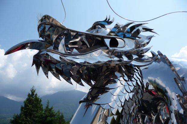 Gargantuan Stainless Steel Sculpture by Kevin Stone, Chillwack
