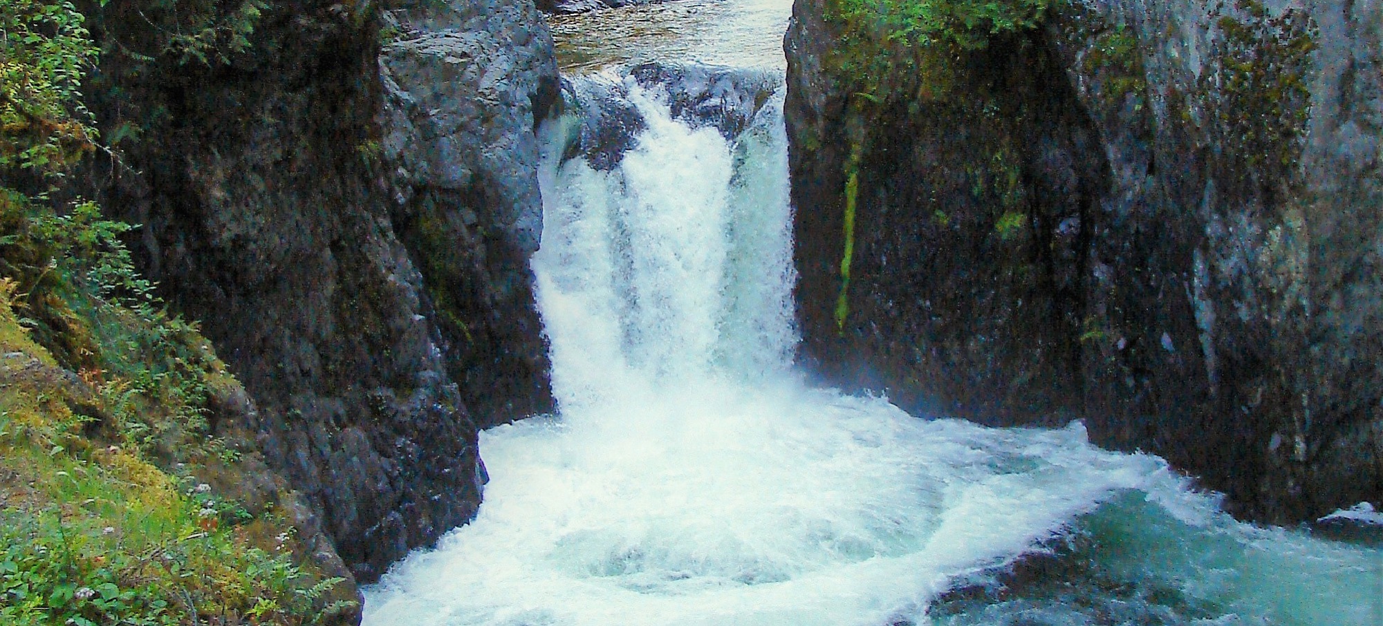 The Falls of Englishman River, seen at Englishman River Park on Vancouver Island.