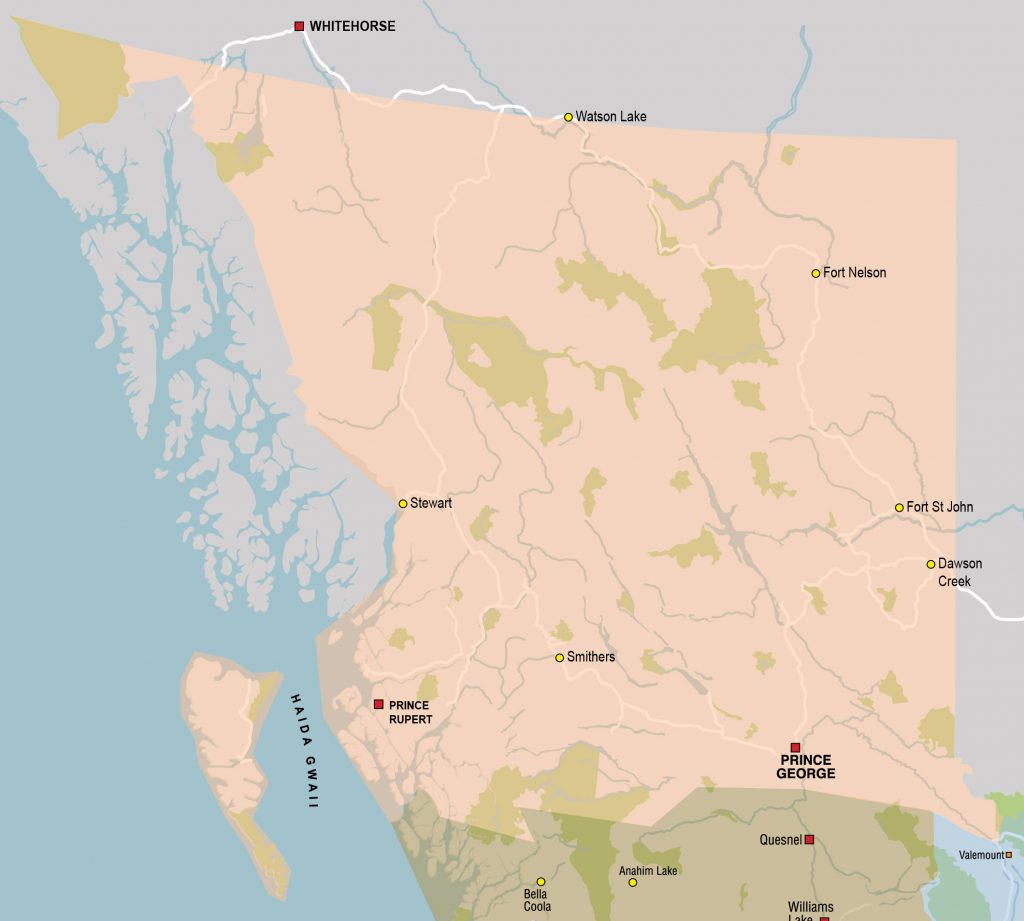 Northern BC Map